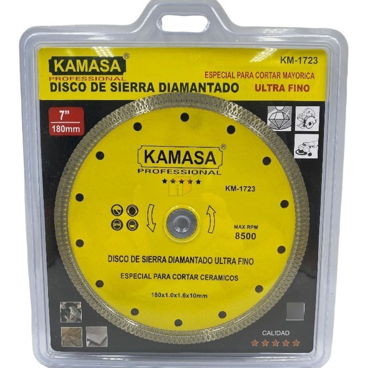 GENERICO - Disco Corte Porcelanato 180mm Ultra Fino Uso Profesional