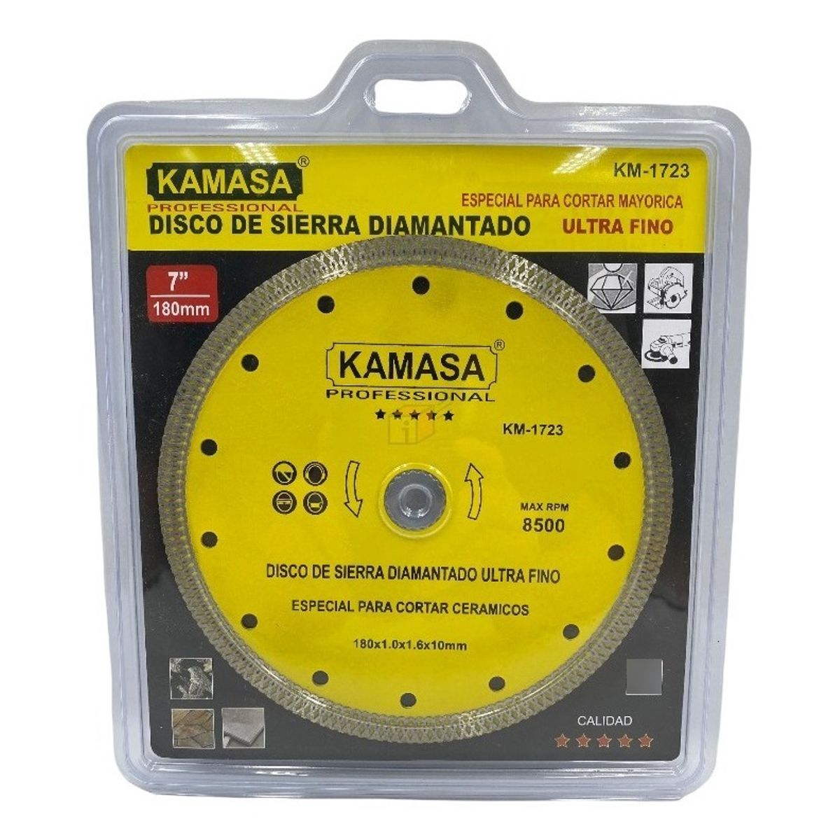GENERICO - Disco Corte Porcelanato 180mm Ultra Fino Uso Profesional