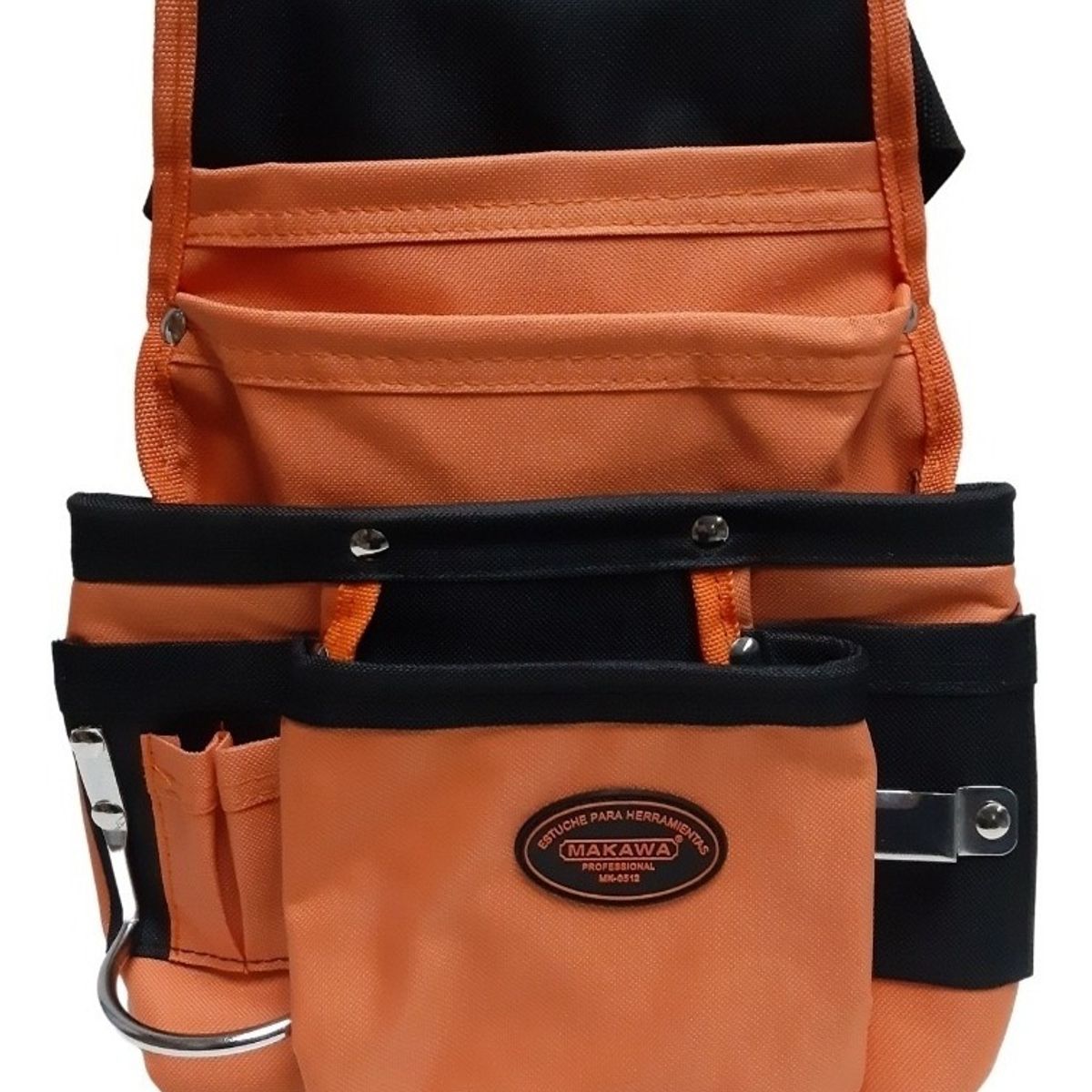 GENERICO - Coleto Carpintero Simple Con Porta Martillo Makawa Color Naranja