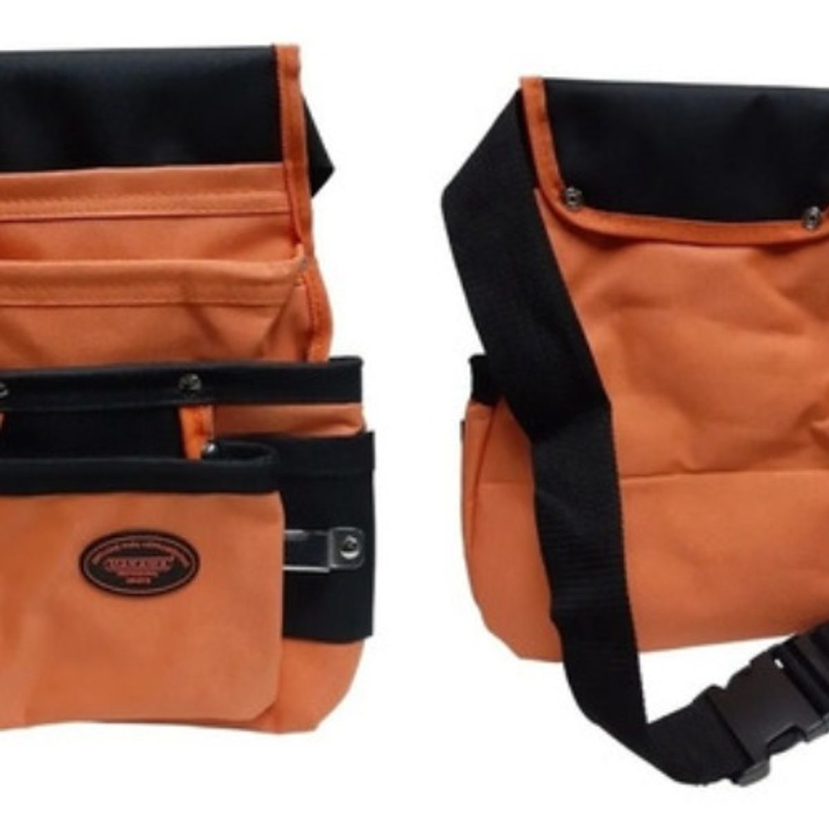 GENERICO - Coleto Carpintero Simple Con Porta Martillo Makawa Color Naranja