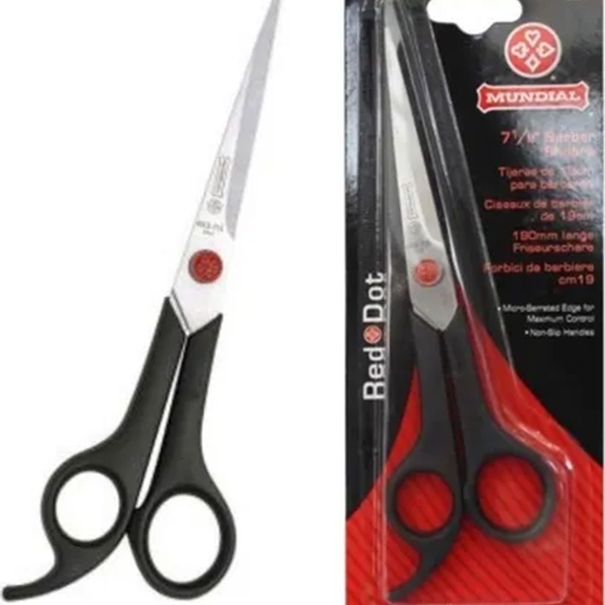 GENERICO - Tijera barbero para cortes de precisión