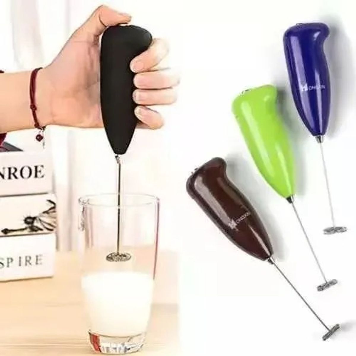 GENERICO - Mini Batidor Eléctrico Portátil Espumador De Café Y Leche