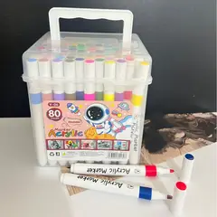 GENERICO - Set de 80 Marcadores de Pintura Acrílica