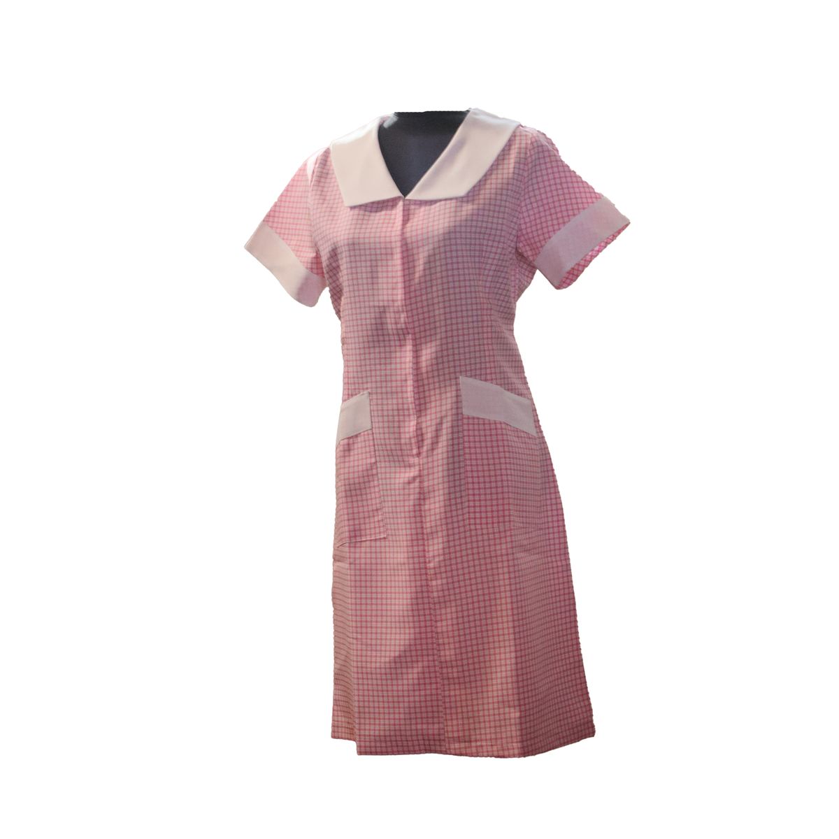 ECCLENAN - Delantal Asesora Del Hogar Tela Escocesa