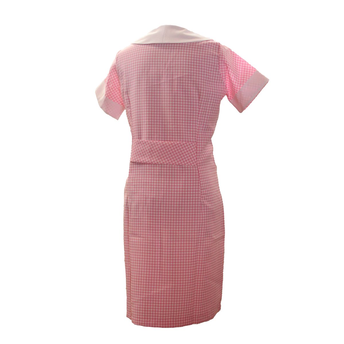 ECCLENAN - Delantal Asesora Del Hogar Tela Escocesa