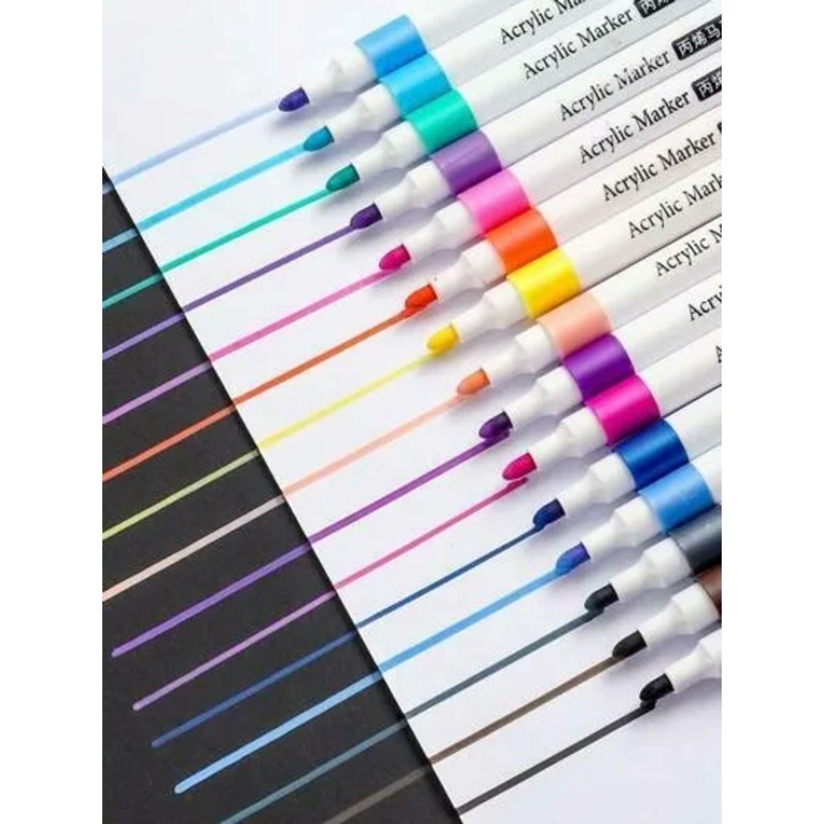 GENERICO - Set de 60 Marcadores Acrílicos Lavables