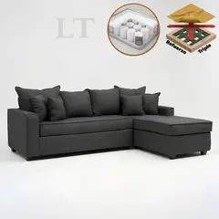 LIVINGYTERRAZAS CL - Sofá L Derecha Homero CHL 250x175 Paquetes de Resortes Gris Marengo