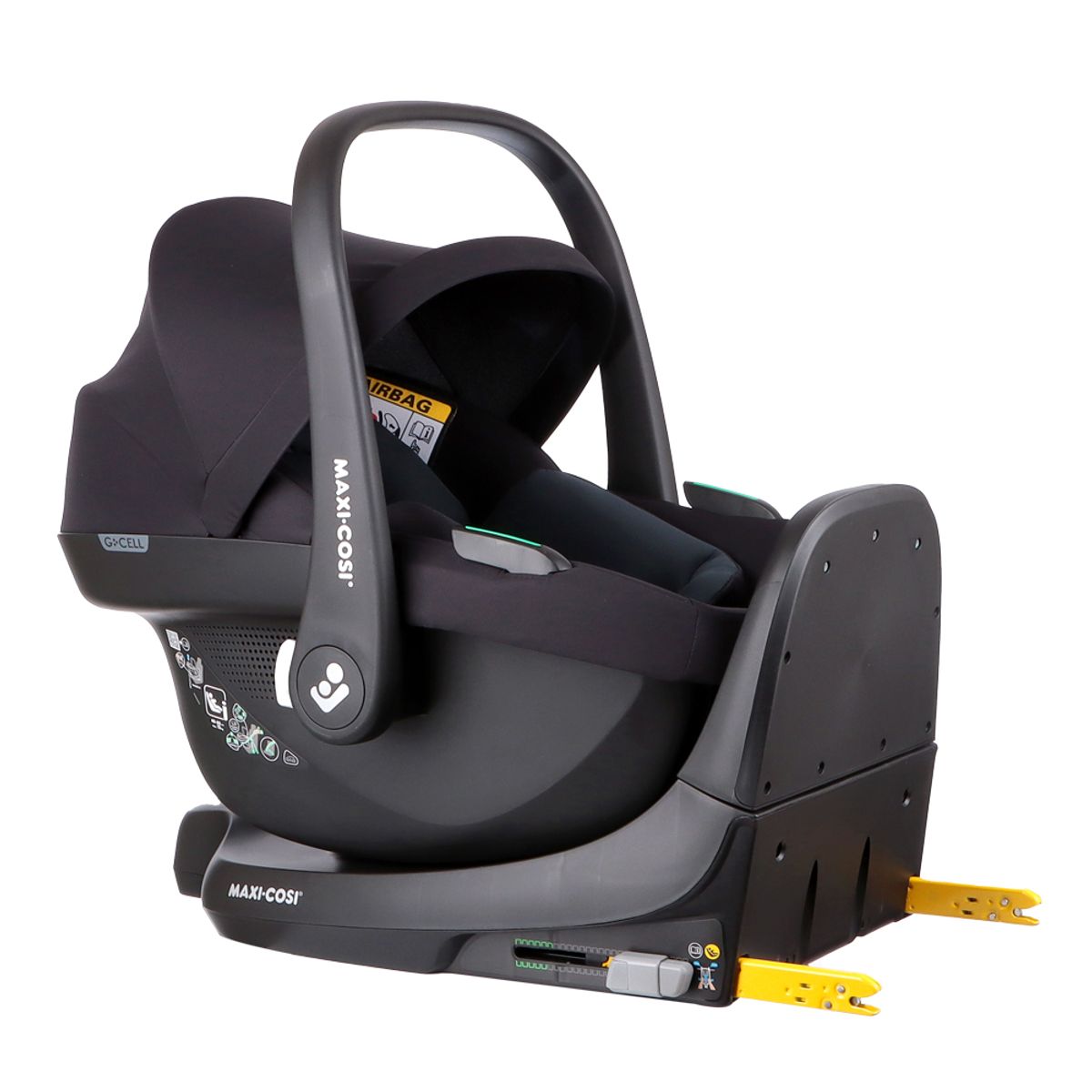 MAXI COSI - Silla Auto Nido Cabriofix Black+Familyfix S Black Maxi Cosi