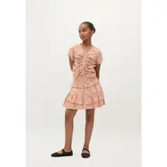 SCALPERS - FALDA MINI FLORES VOLANTES