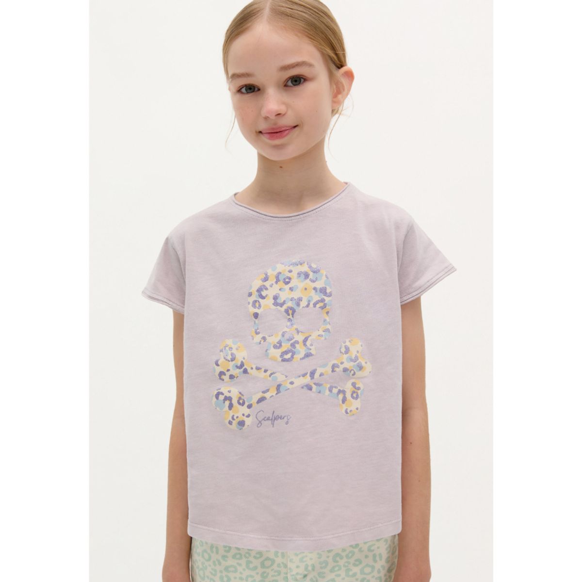 SCALPERS - POLERA SKULL GLITTER