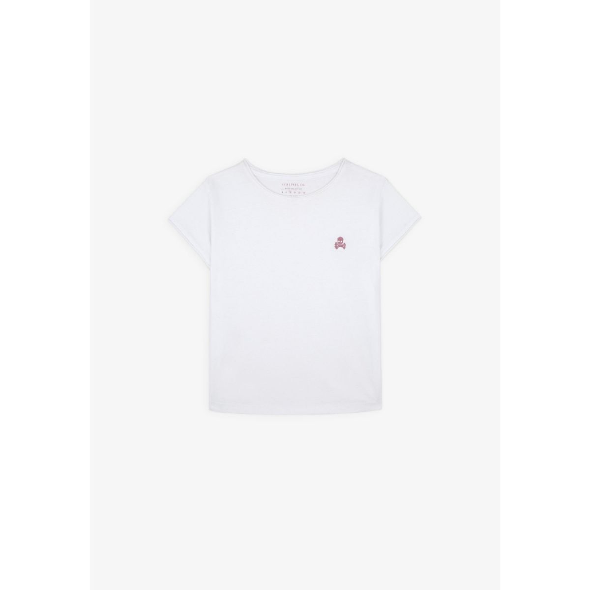 SCALPERS - POLERA BÁSICA CALAVERA CONTRASTE