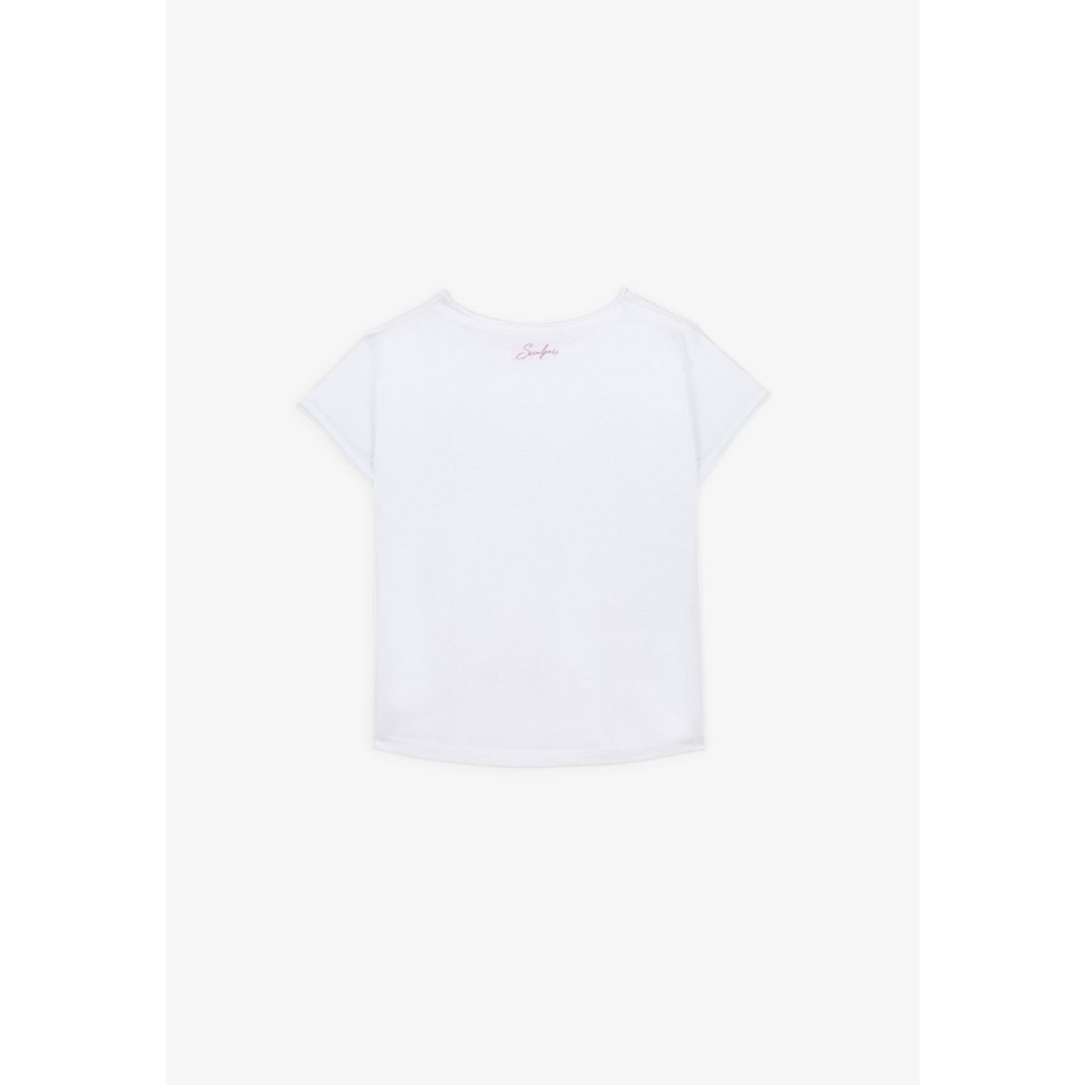 SCALPERS - POLERA BÁSICA CALAVERA CONTRASTE