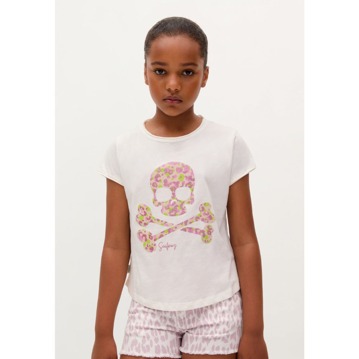 SCALPERS - POLERA SKULL GLITTER