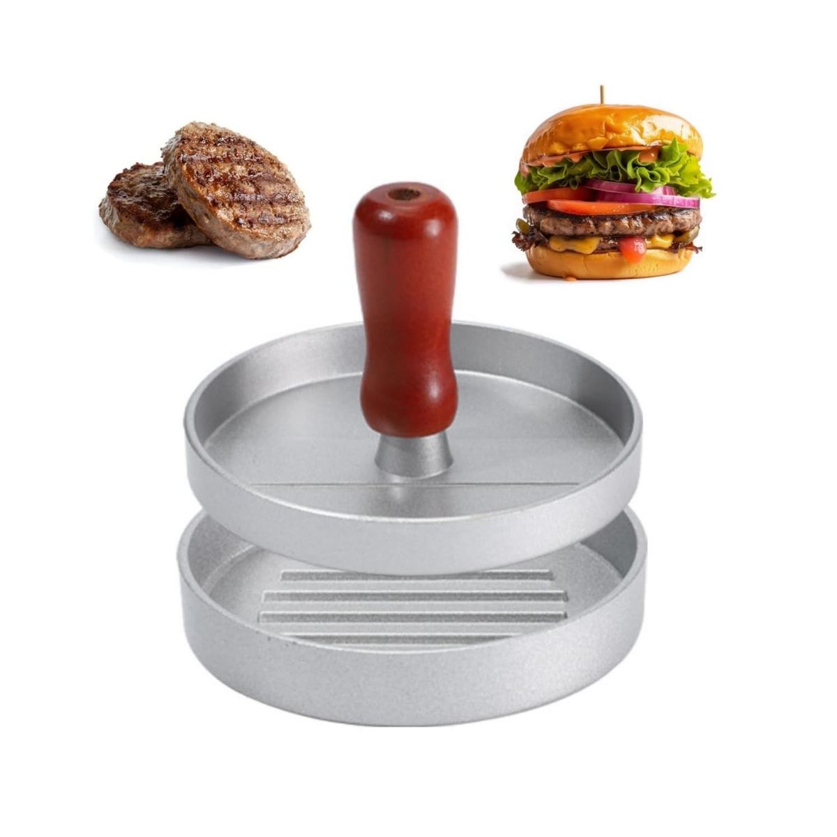 GENERICO - Prensa Y Molde Para Hamburguesas Individual