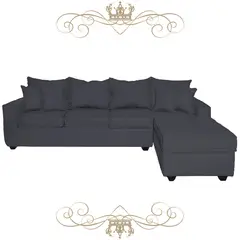 LIVINGYTERRAZAS CL - Sofá L Derecha Homero BIG CHL 280x175 Paquetes Resortes Gris Marengo