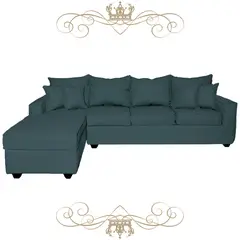 LIVINGYTERRAZAS CL - Sofá L Izquierda Homero BIG CHL 280x175 Paquetes Resortes Esmeralda