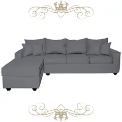 LIVINGYTERRAZAS CL - Sofá L Izquierda Homero BIG CHL 280x175 Paquetes Resortes Gris Medio