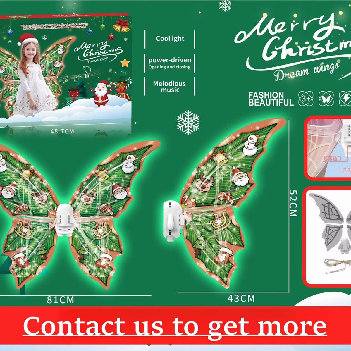 GENERICO - Alas de Hada Temáticas de Navidad