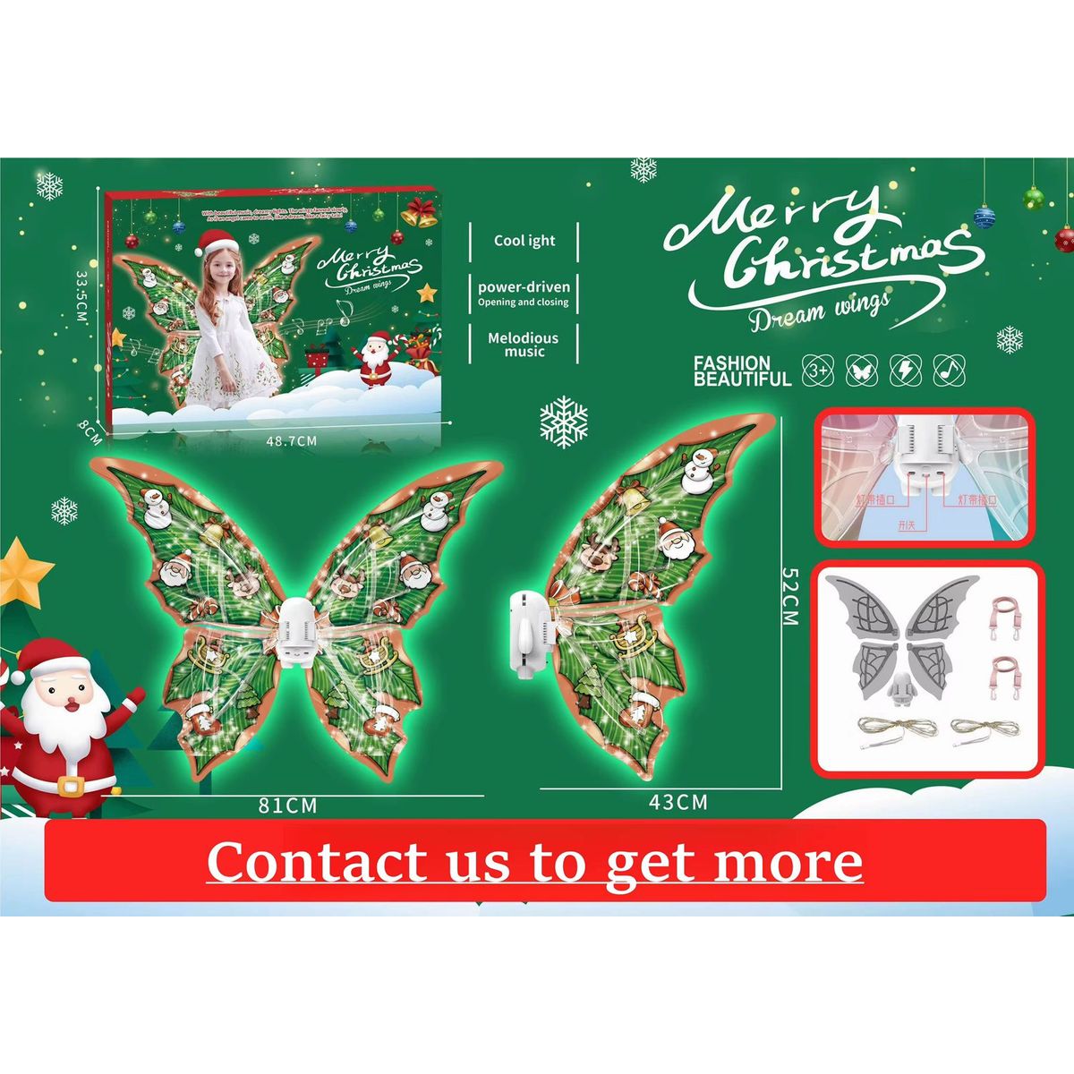 GENERICO - Alas de Hada Temáticas de Navidad