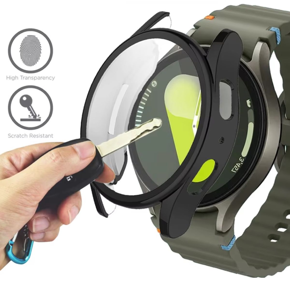 GENERICO - Protector Para Galaxy Watch 6, 7 De 44mm Flexible