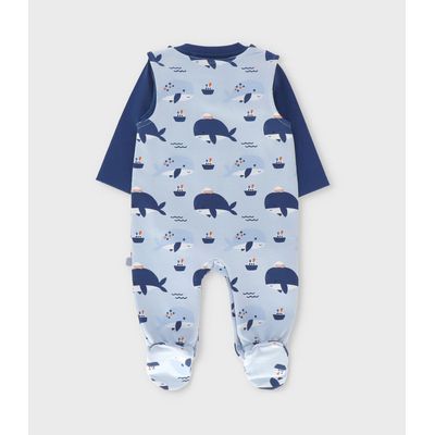 Imagen 2 del producto Conjunto recién nacido con body celeste