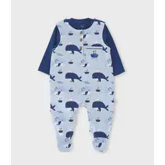 BLACK AND BLUE - Conjunto recién nacido con body celeste