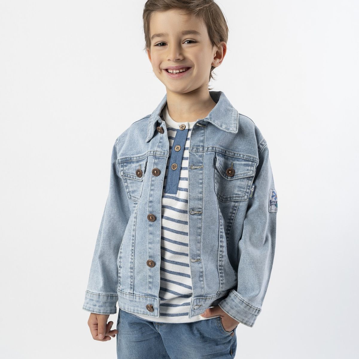 BLACK AND BLUE - Chaqueta niño denim azul Black and Blue