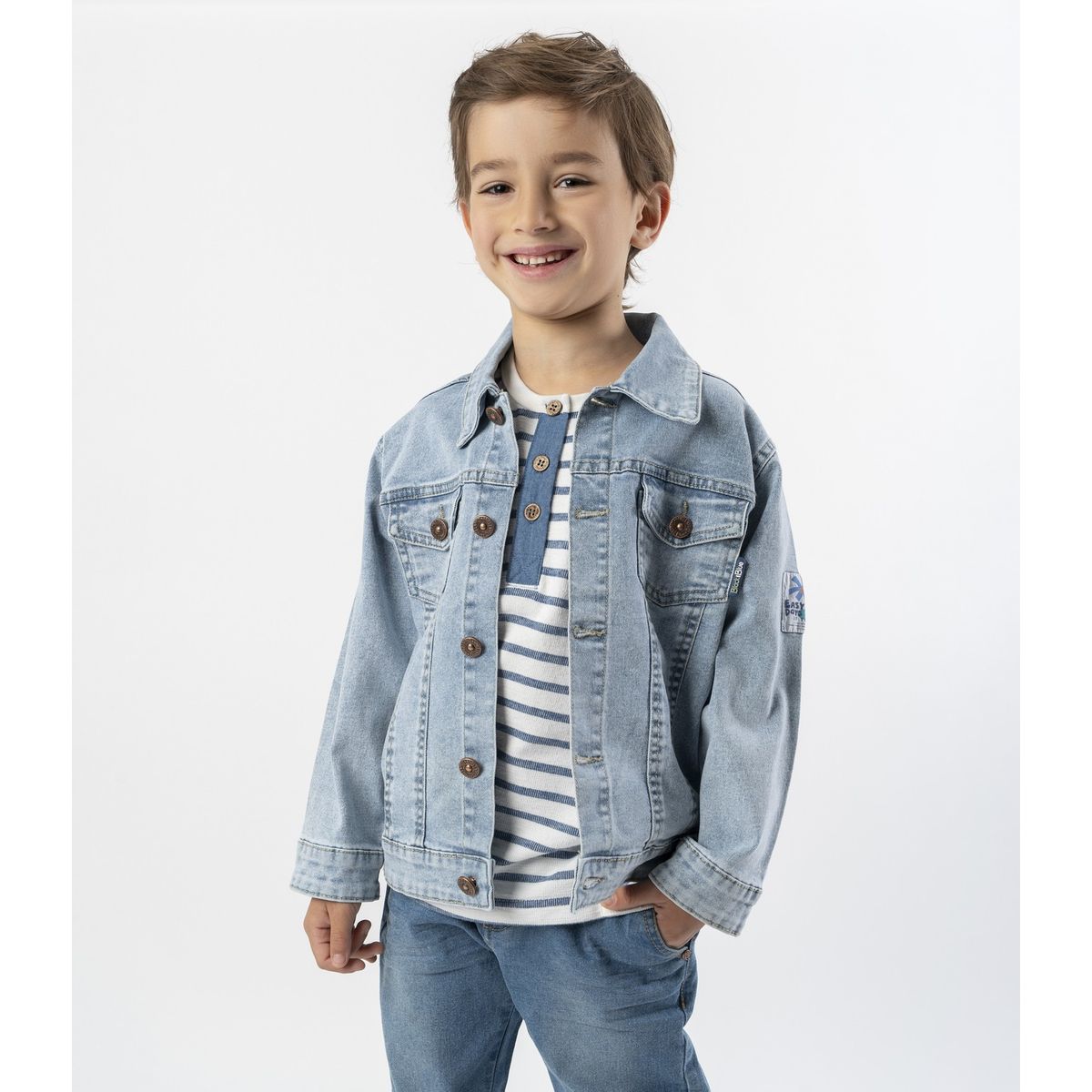 BLACK AND BLUE - Chaqueta niño denim azul Black and Blue