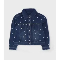 LIMONADA - Chaqueta niña con flores azul
