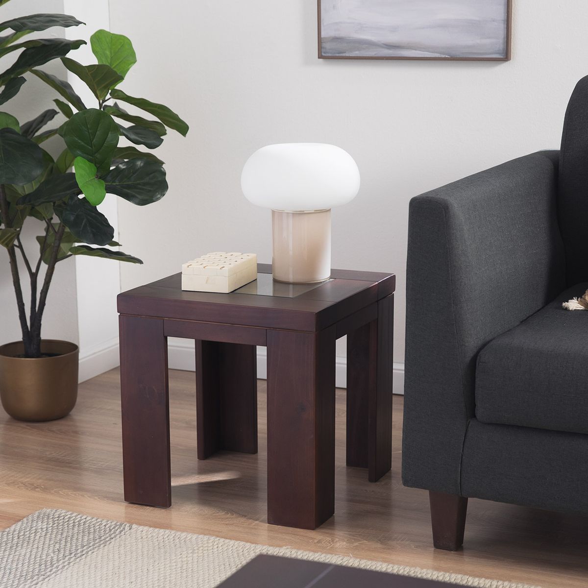 EROOMS - MESA LATERAL NEW TAYLOR CHOCOLATE