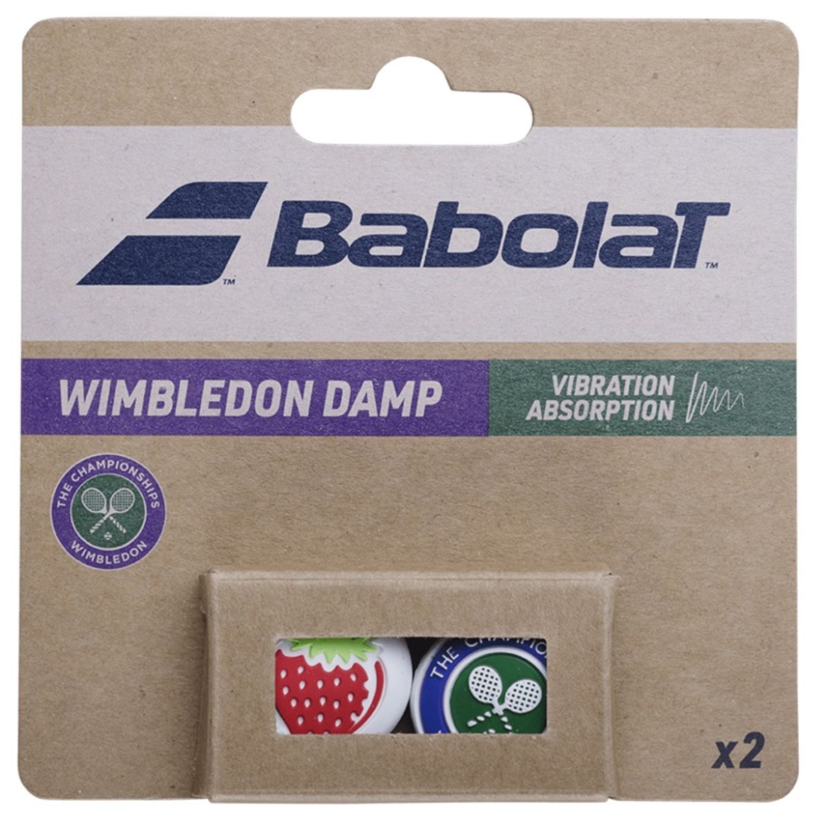 BABOLAT - Antivibrador Babolat Wimbledon Damp x2