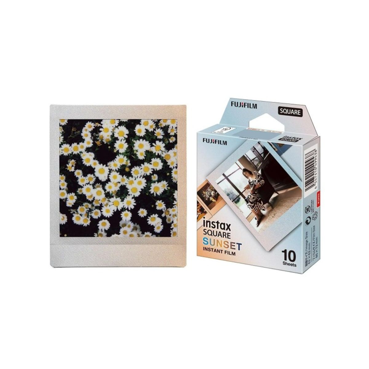 FUJIFILM - Película instantánea Fujifilm Instax Square Sunset 10 Films