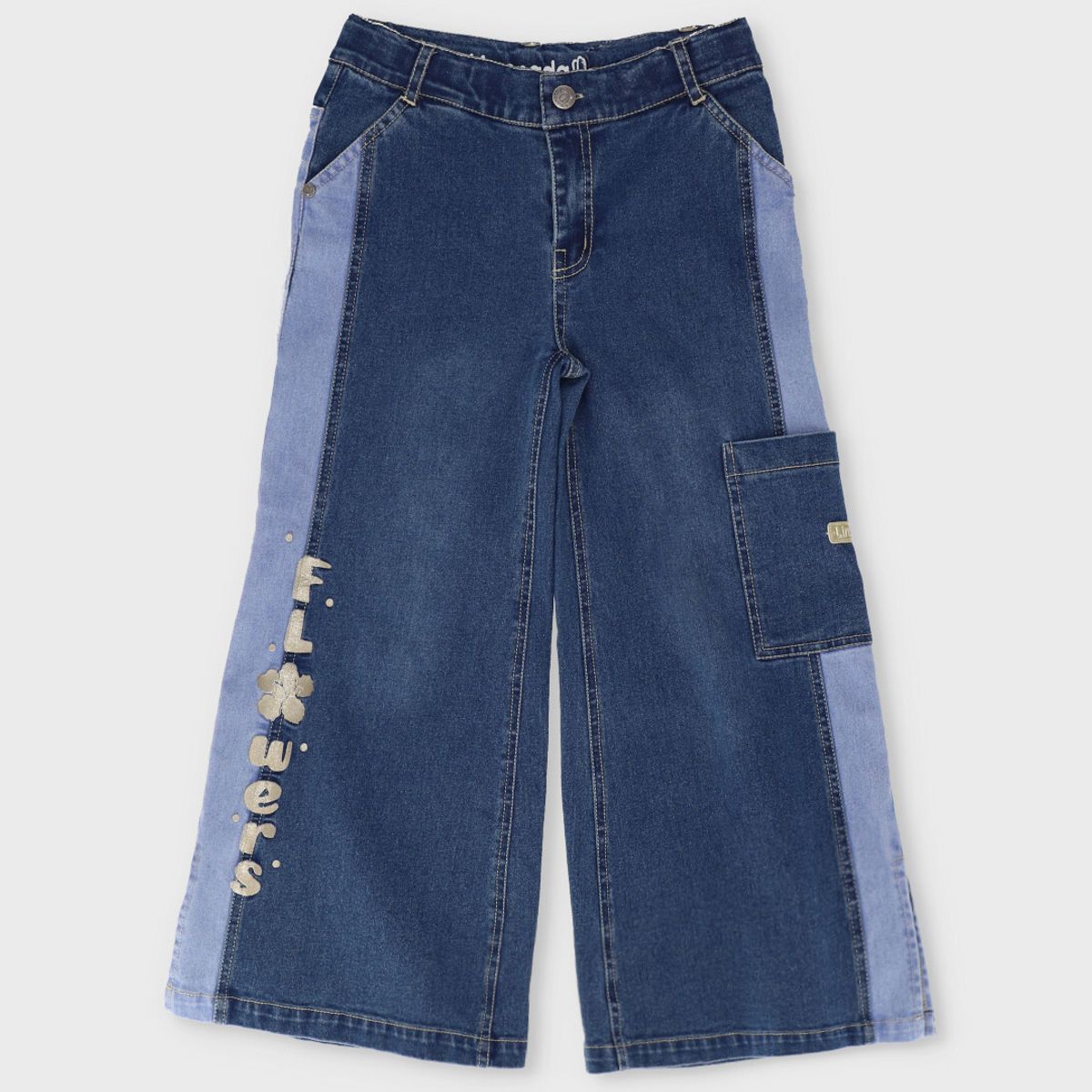 LIMONADA - Jeans niña bicolor azul Limonada