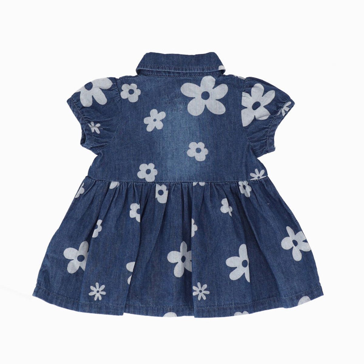 LIMONADA - Vestido recién nacida con flores azul Limonada