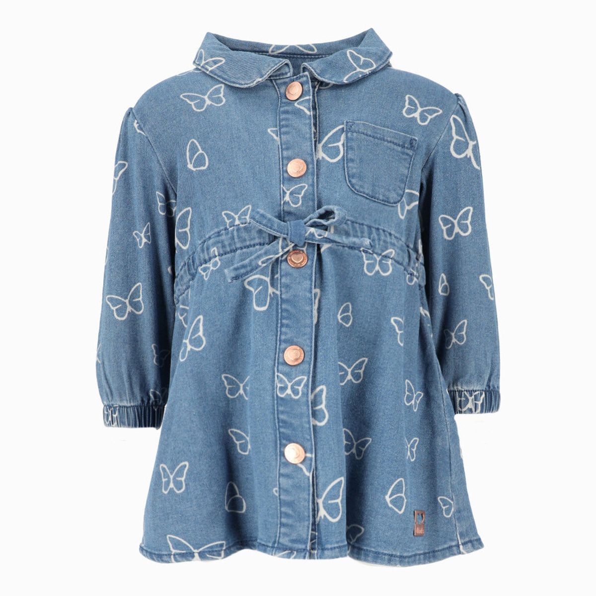 4KIDS - Vestido bebé de mariposas azul 4 Kids