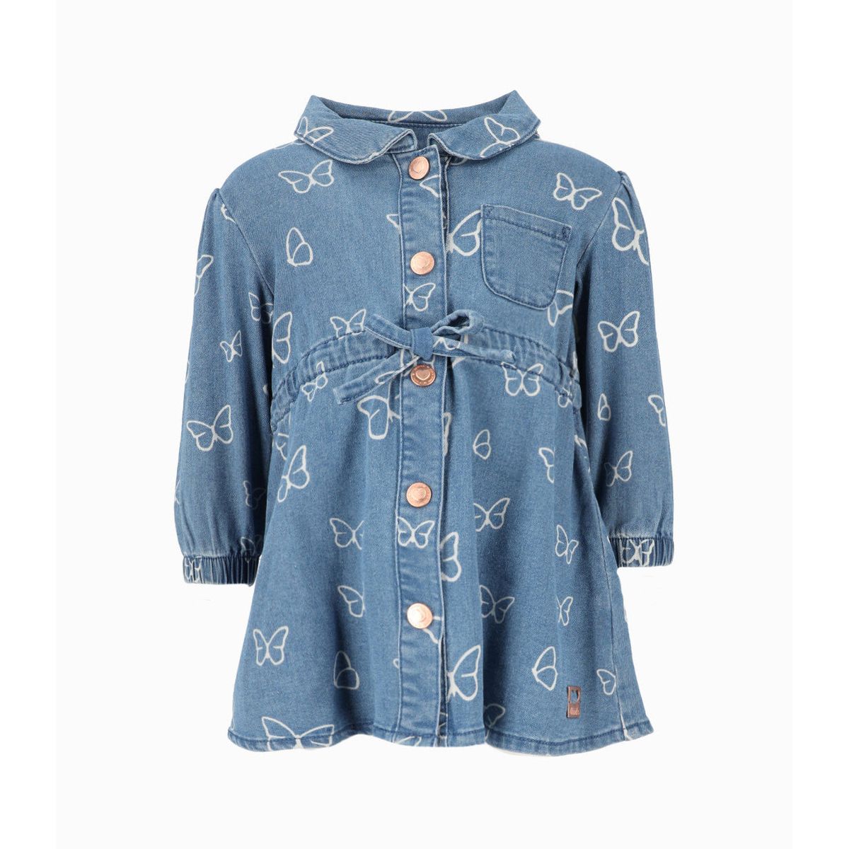 4KIDS - Vestido bebé de mariposas azul 4 Kids