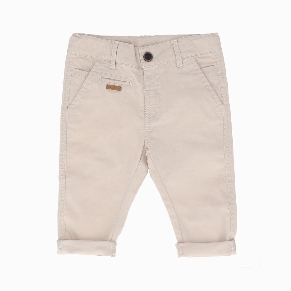 BLACK AND BLUE - Pantalón bebé básico beige Black and Blue
