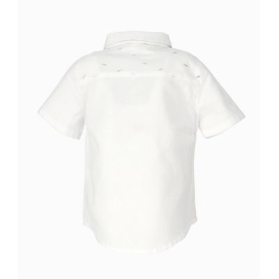Imagen 2 del producto Camisa manga corta bebé con bolsillo blanco