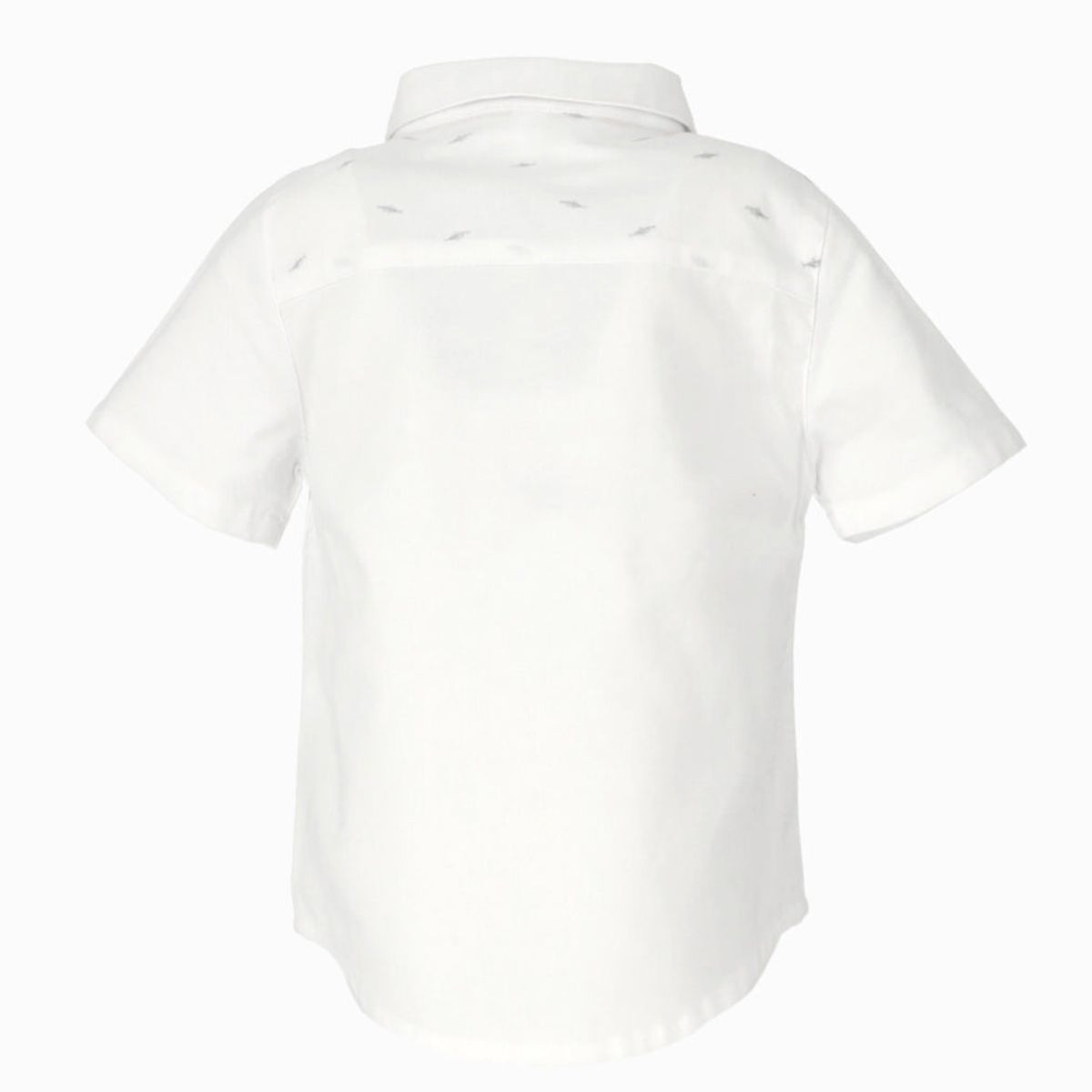 BLACK AND BLUE - Camisa manga corta bebé con bolsillo blanco Black and Blue