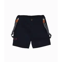 BLACK AND BLUE - Bermuda niño con suspensores azul marino