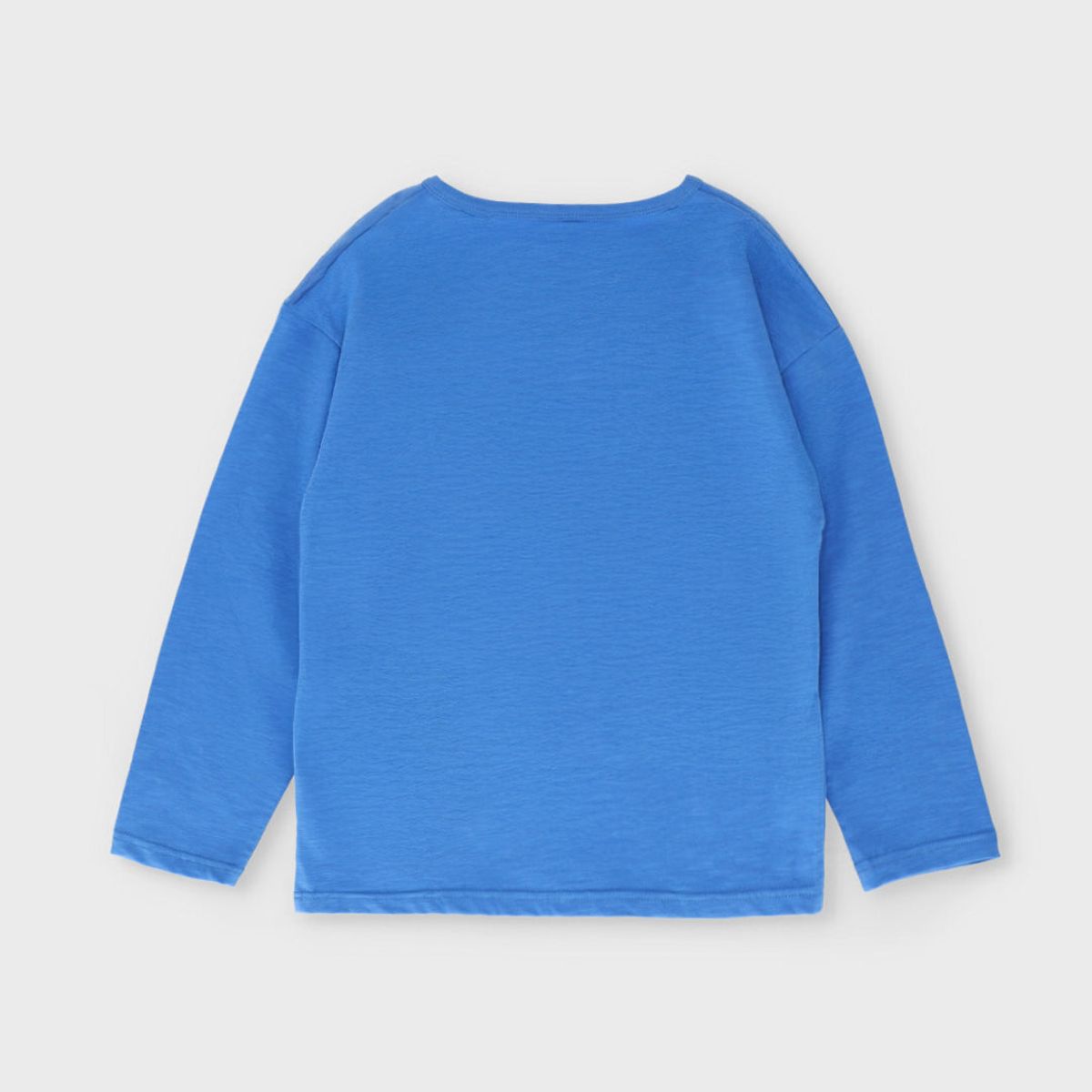 BLACK AND BLUE - Polera manga larga niño con palmera azul Black and Blue