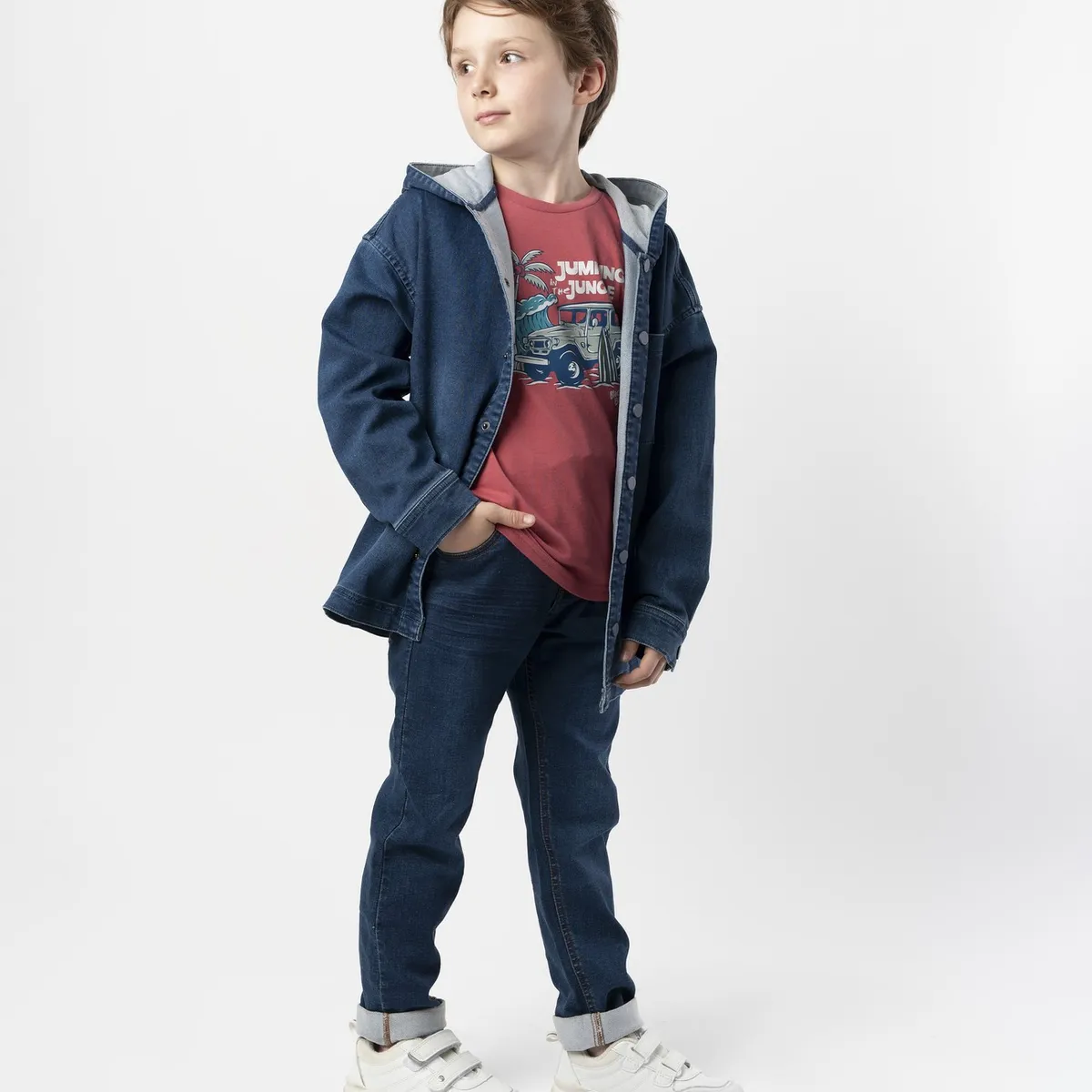 BLACK AND BLUE - Jeans niño baggy azul Black and Blue