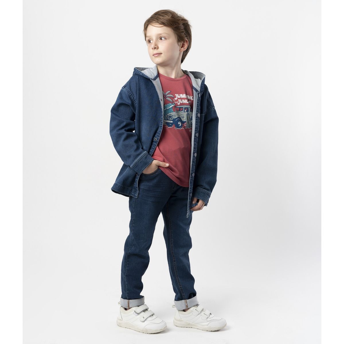 BLACK AND BLUE - Jeans niño baggy azul Black and Blue