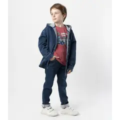 BLACK AND BLUE - Jeans niño baggy azul