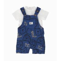 Conjunto recién nacido con tigres azul