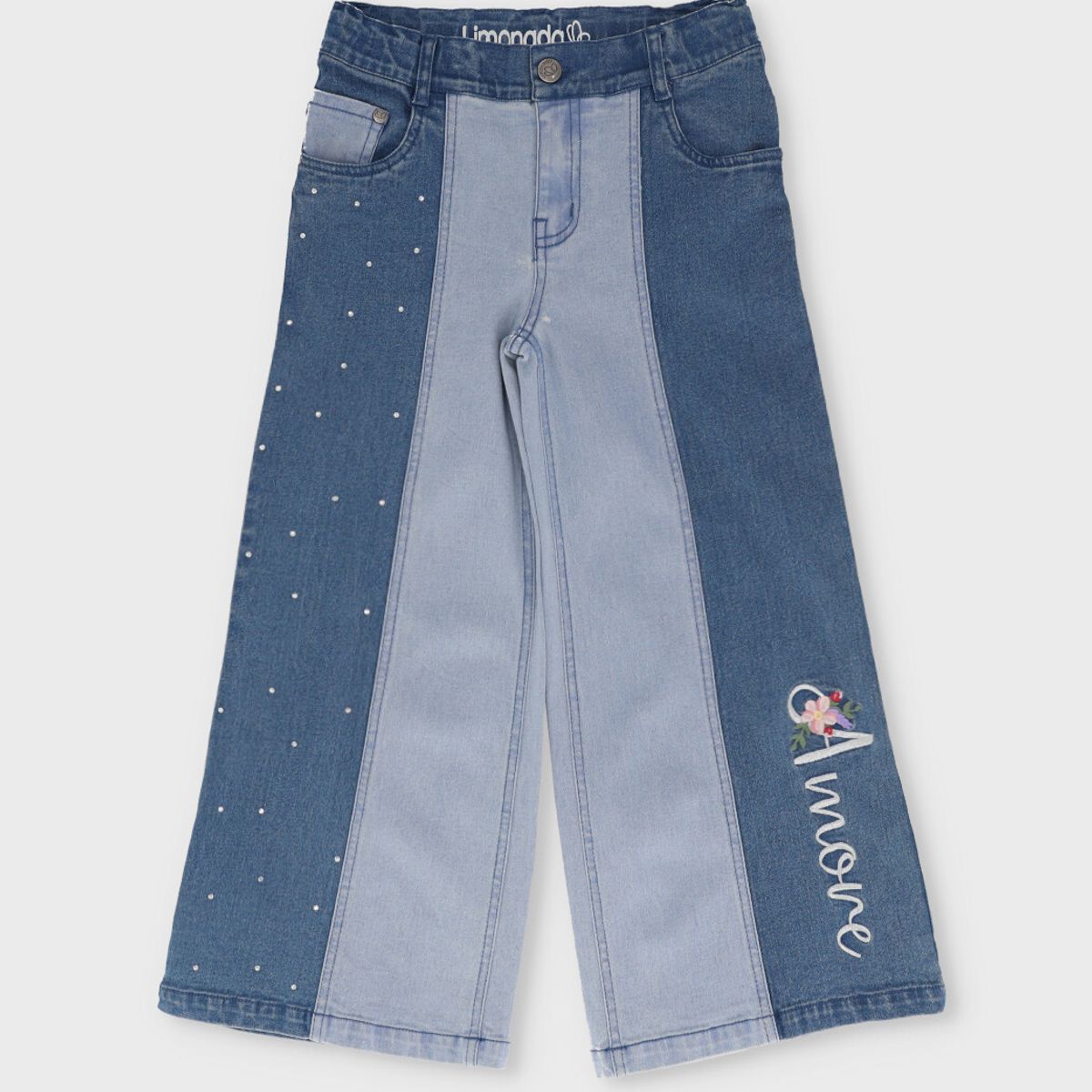 LIMONADA - Jeans niña acampanados celeste Limonada