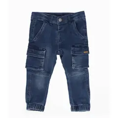 BLACK AND BLUE - Jeans niño pitillos azul