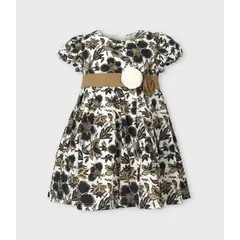 LIMONADA - Vestido bebé floreado negro