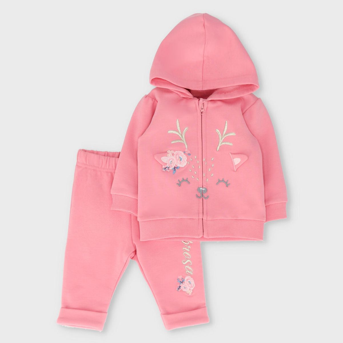 LIMONADA - Buzo recién nacida con diseño de ciervo coral Limonada