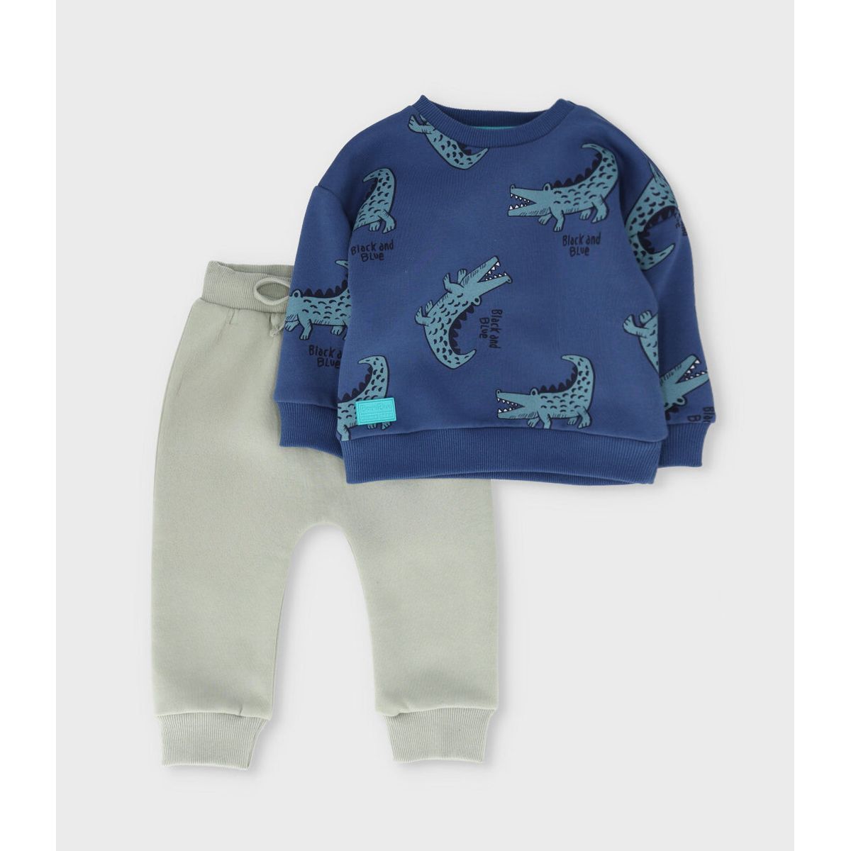 BLACK AND BLUE - Buzo bebé con cocodrilos azul  Black and Blue